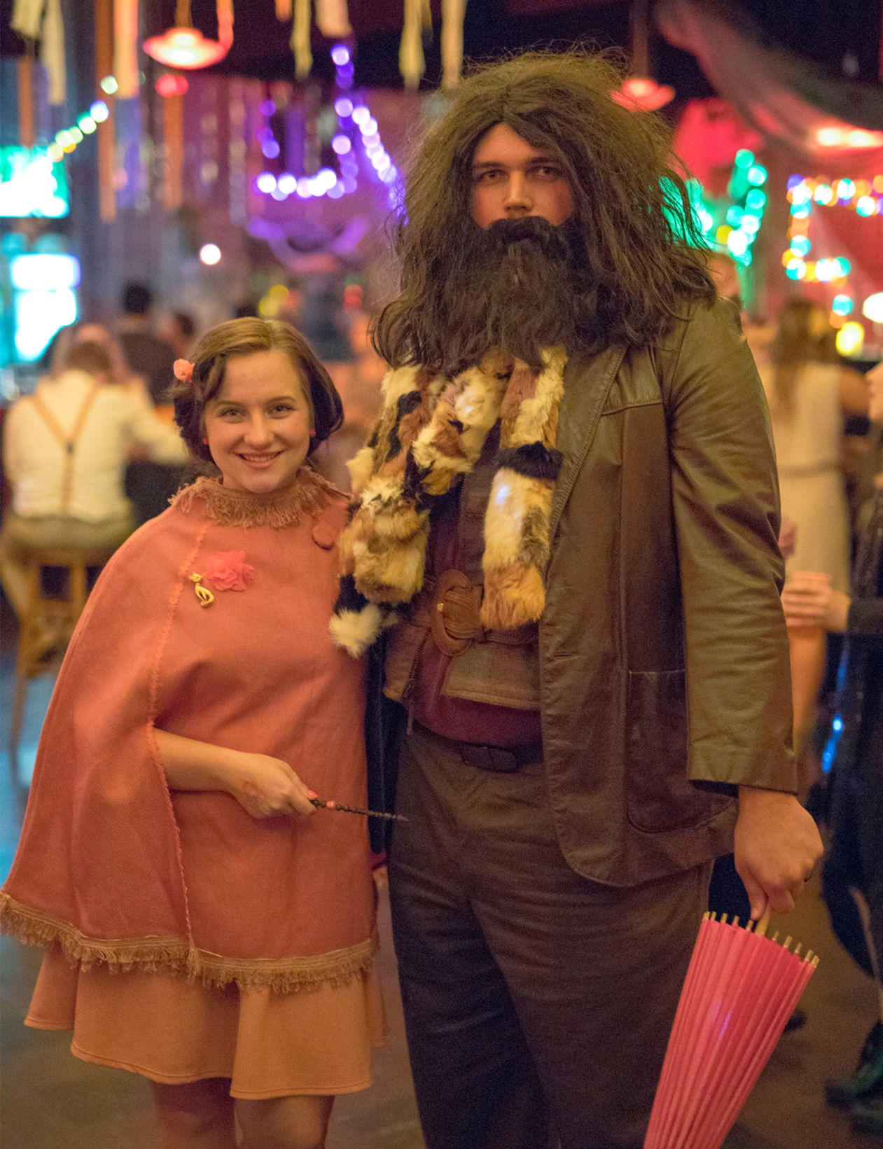 Wizard Pub Crawl Hagrid and Dolores Umbridge
